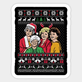 Golden Girls Christmas Sticker